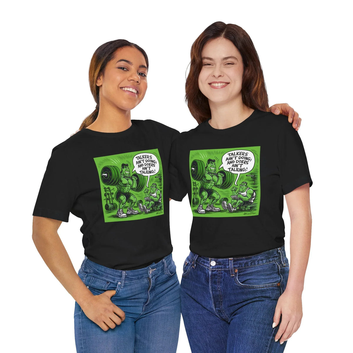 Doers Talkers Unisex Jersey Tee - Motivational & Bold - Under the Stars Babe - underthestarsbabe