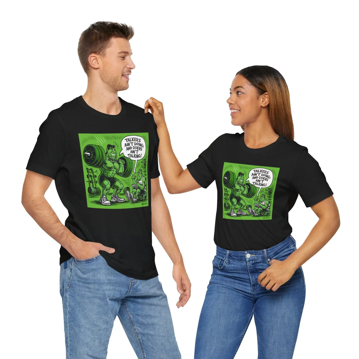 Doers Talkers Unisex Jersey Tee - Motivational & Bold - Under the Stars Babe - underthestarsbabe