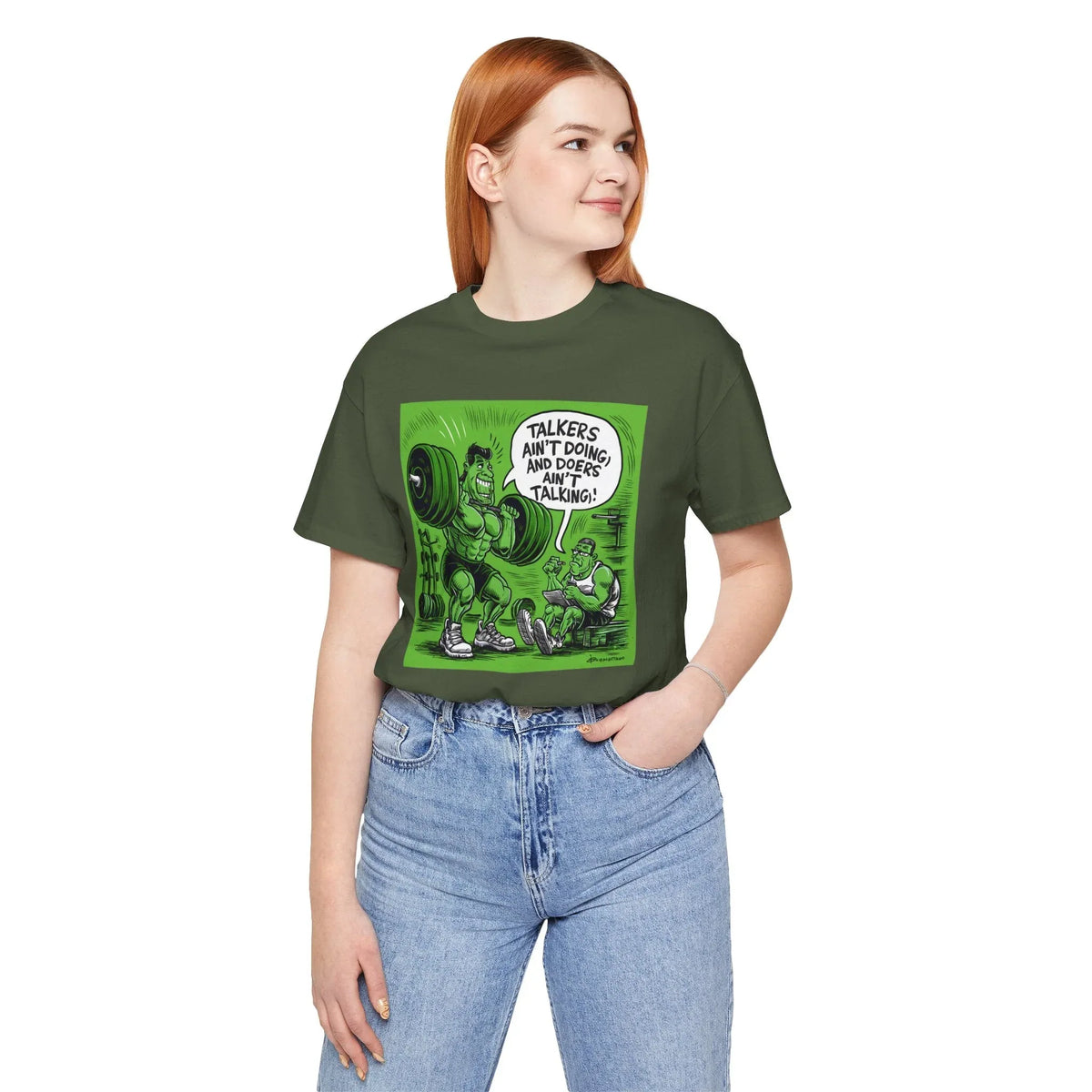 Doers Talkers Unisex Jersey Tee - Motivational & Bold - Under the Stars Babe - underthestarsbabe