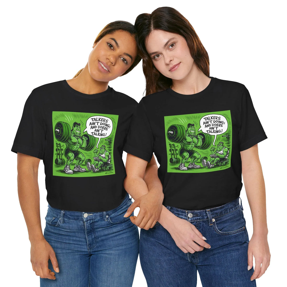 Doers Talkers Unisex Jersey Tee - Motivational & Bold - Under the Stars Babe - underthestarsbabe