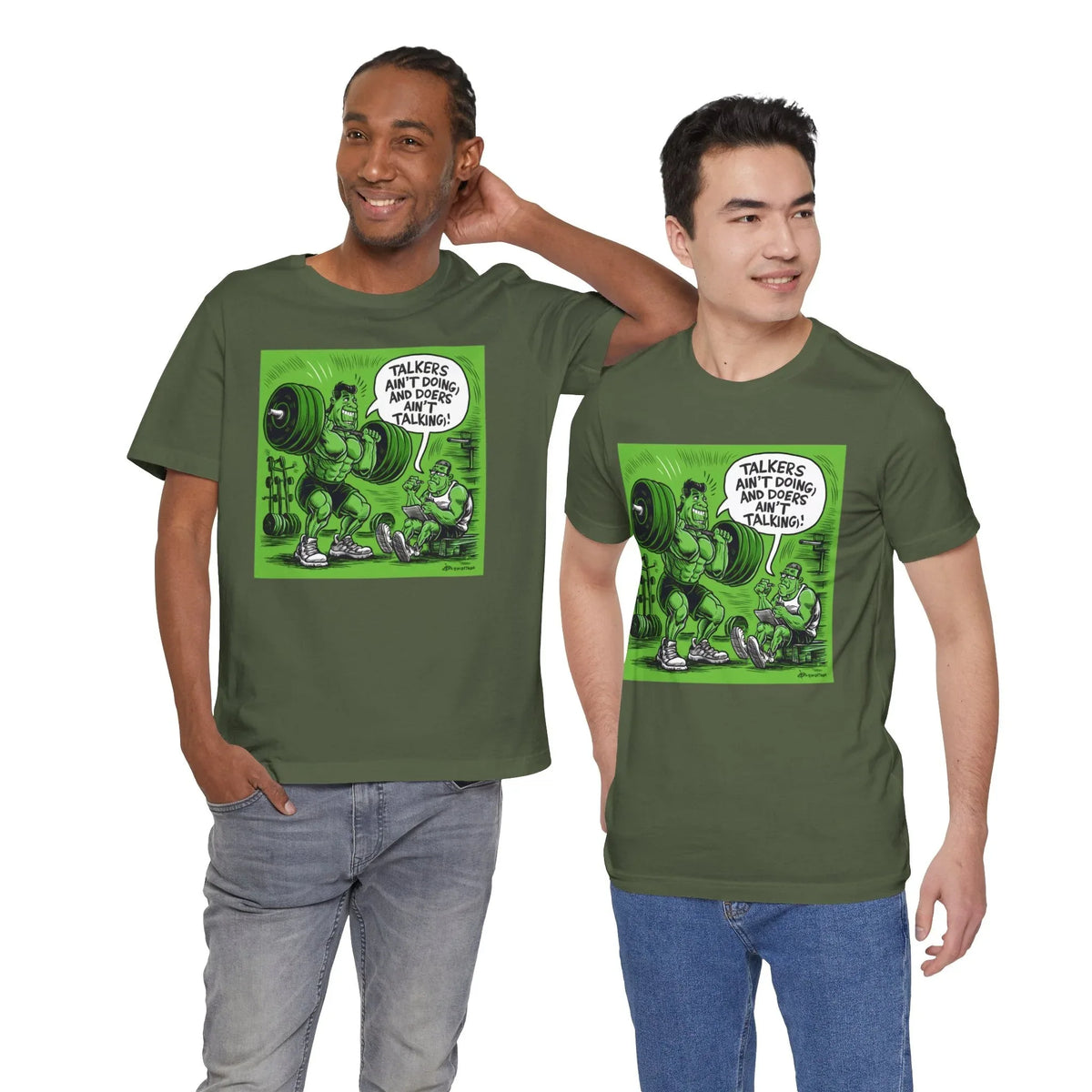 Doers Talkers Unisex Jersey Tee - Motivational & Bold - Under the Stars Babe - underthestarsbabe