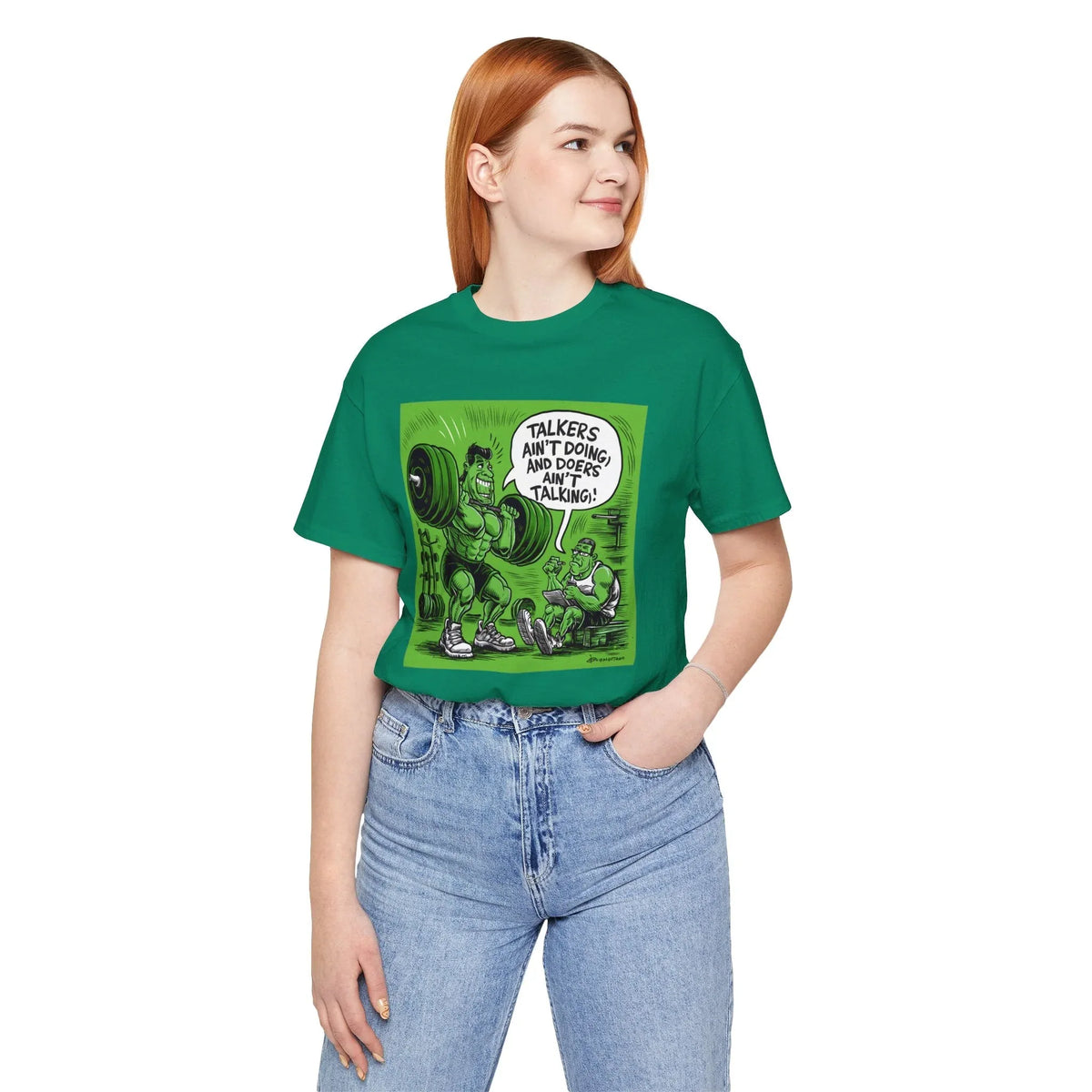Doers Talkers Unisex Jersey Tee - Motivational & Bold - Under the Stars Babe - underthestarsbabe