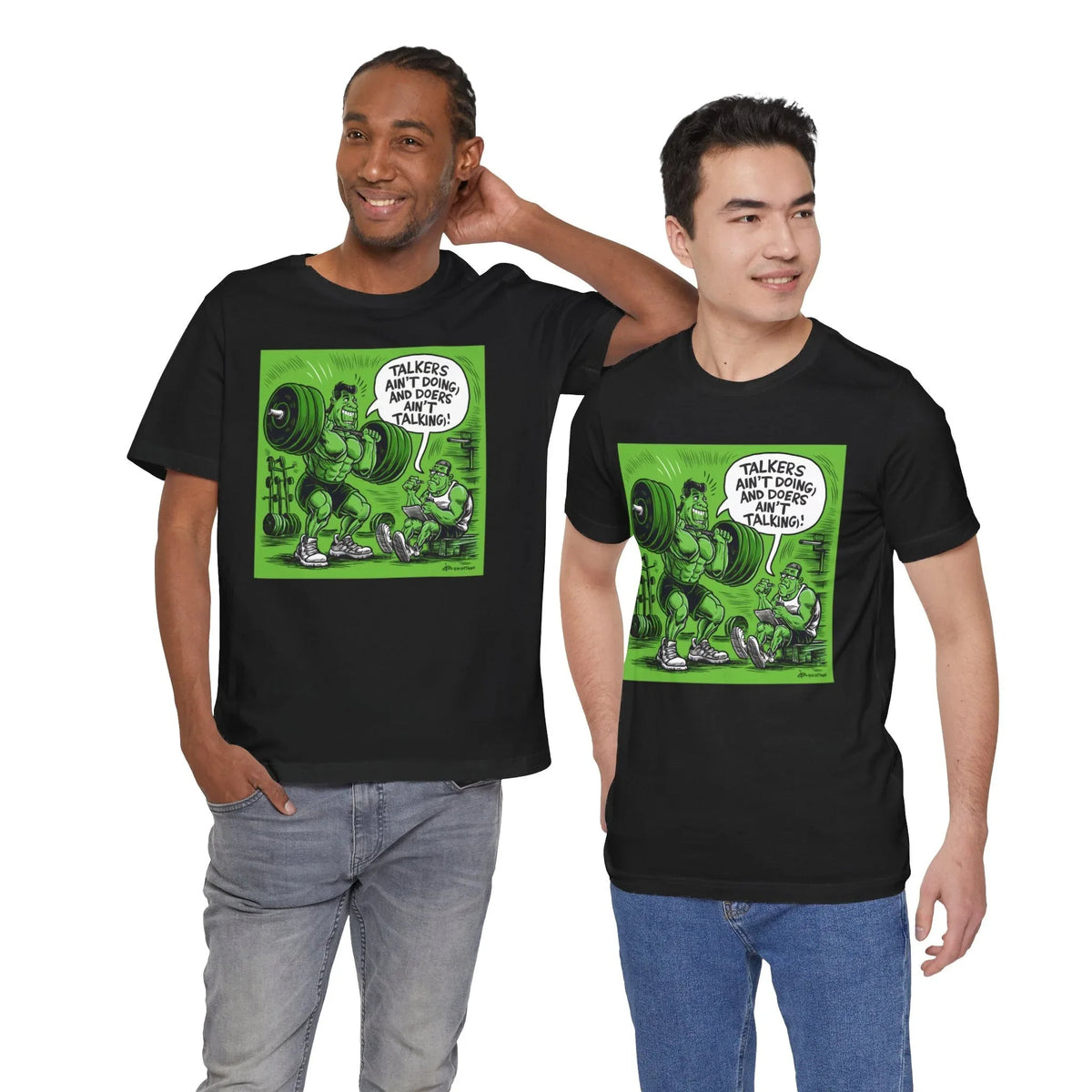 Doers Talkers Unisex Jersey Tee - Motivational & Bold - Under the Stars Babe - underthestarsbabe