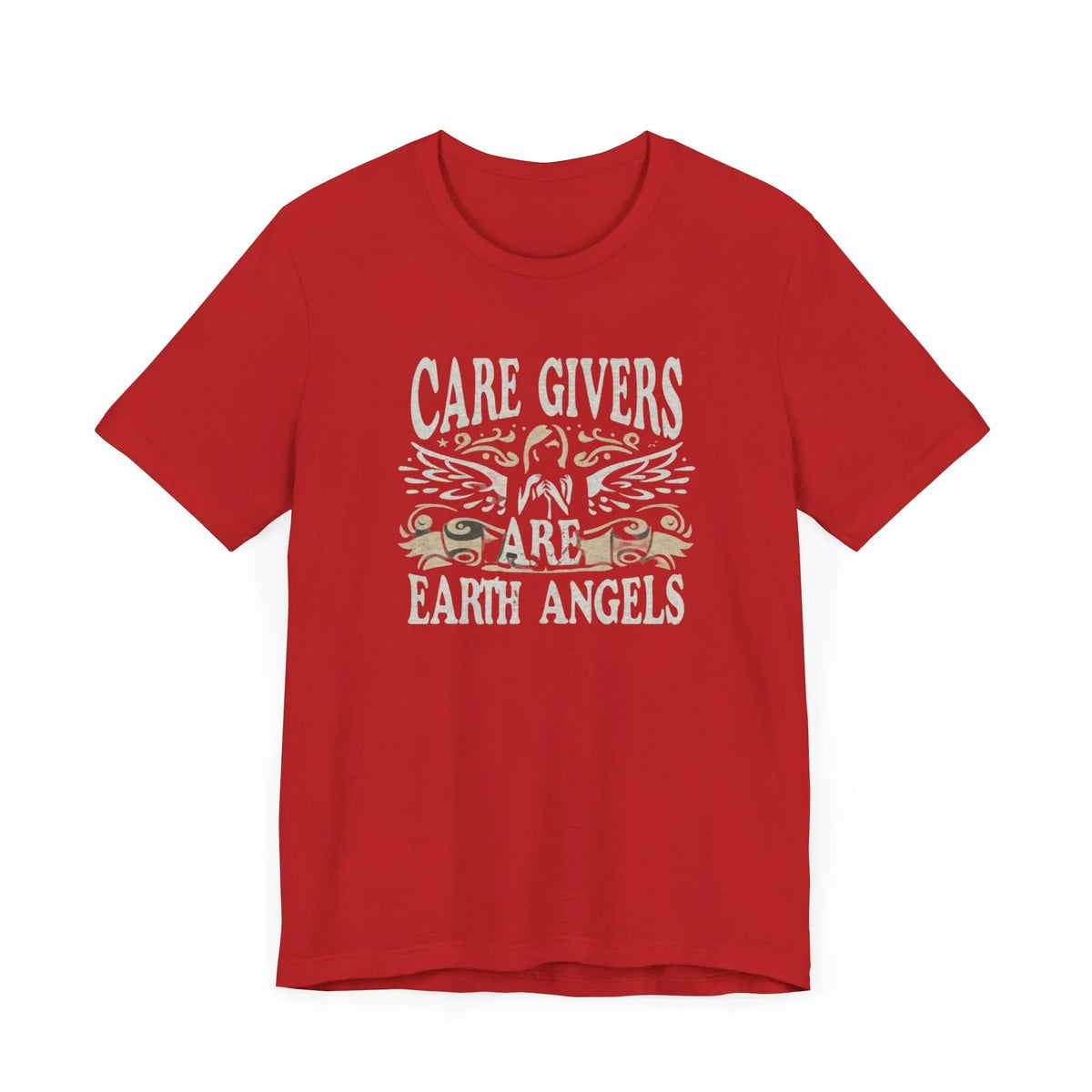 Caregivers Are Earth Angels Tee | Soft & Meaningful Shirt - underthestarsbabe