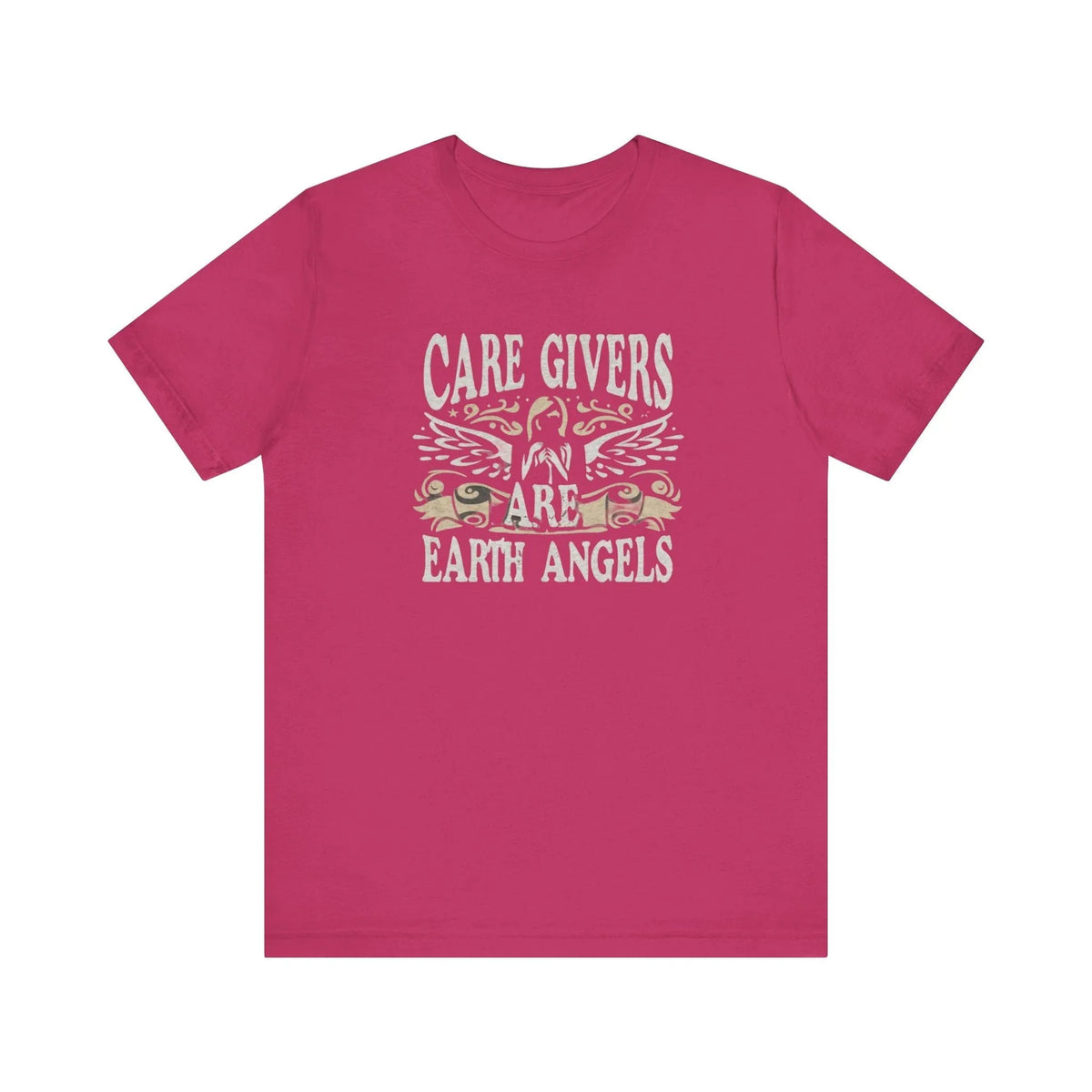 Caregivers Are Earth Angels Tee | Soft & Meaningful Shirt - underthestarsbabe