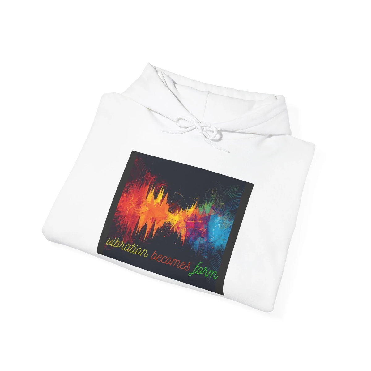 Energy Hoodie — "Vibration Becomes Form" Graphic Hoodie - underthestarsbabe