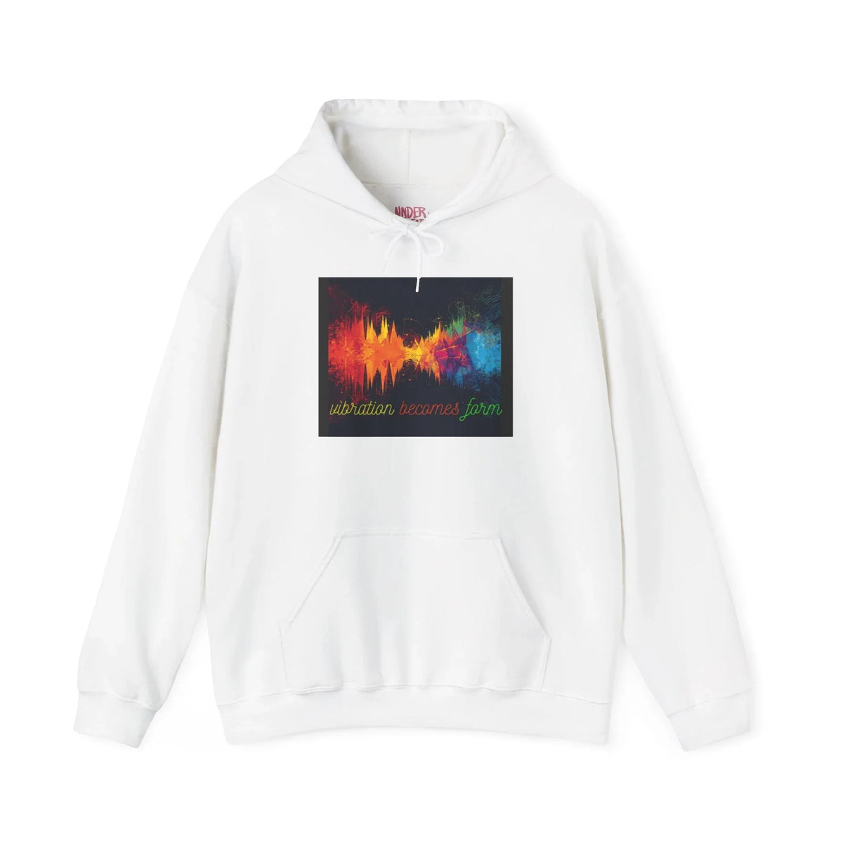 Energy Hoodie — "Vibration Becomes Form" Graphic Hoodie - underthestarsbabe