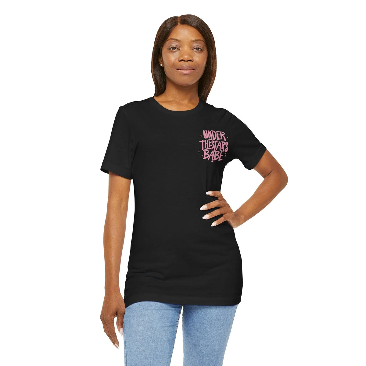 Essential Unisex Jersey Short Sleeve Tee - Classic & Comfortable - Under the Stars Babe - underthestarsbabe