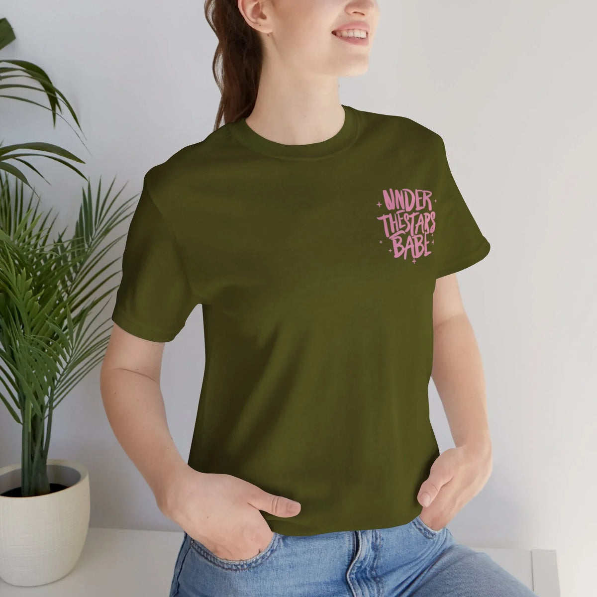Essential Unisex Jersey Short Sleeve Tee - Classic & Comfortable - Under the Stars Babe - underthestarsbabe