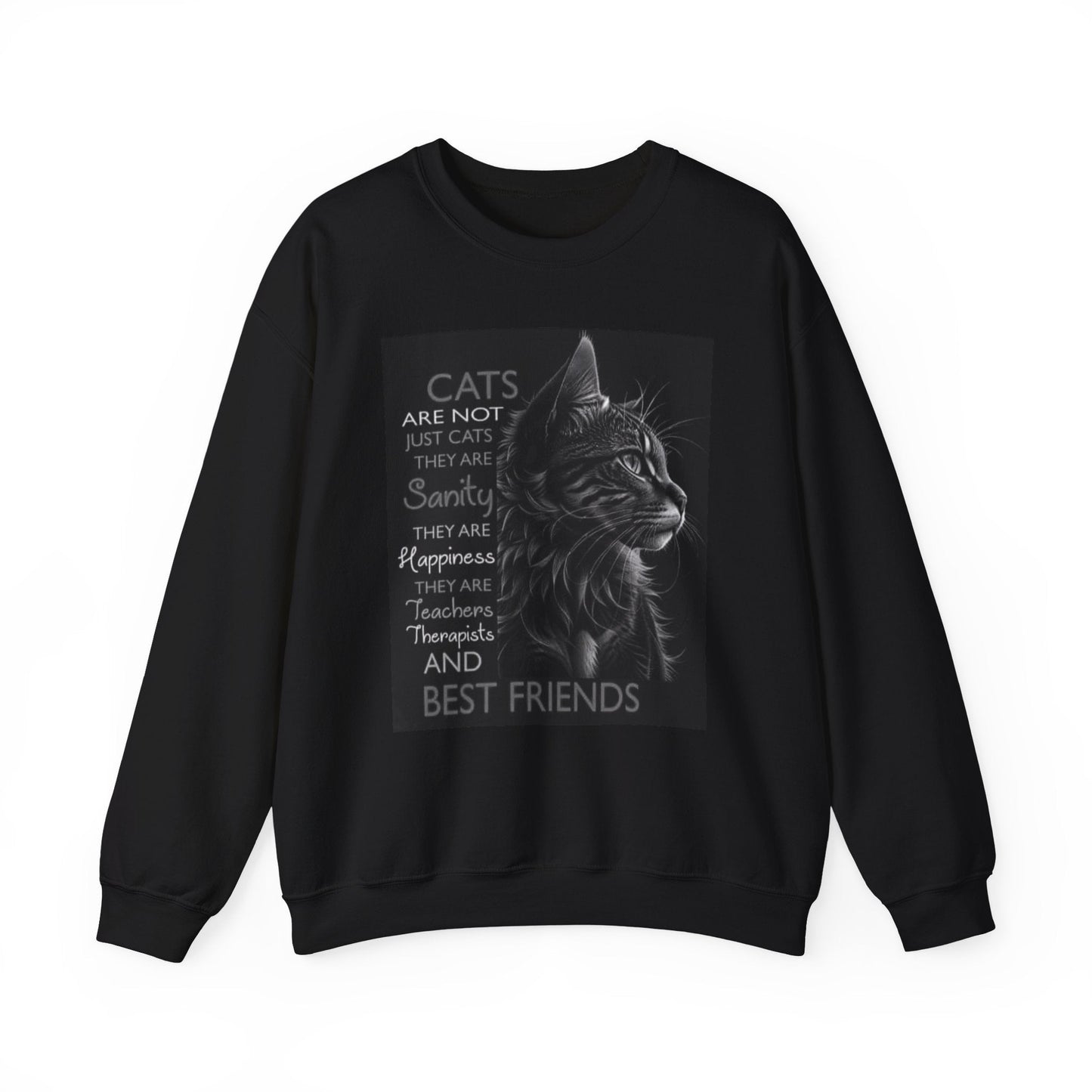 Feline Friend Heavy Blend™ Crewneck Sweatshirt - underthestarsbabe