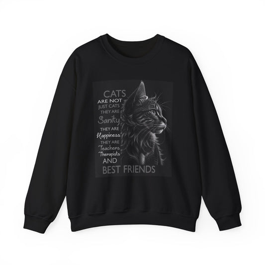 Feline Friend Heavy Blend™ Crewneck Sweatshirt - underthestarsbabe