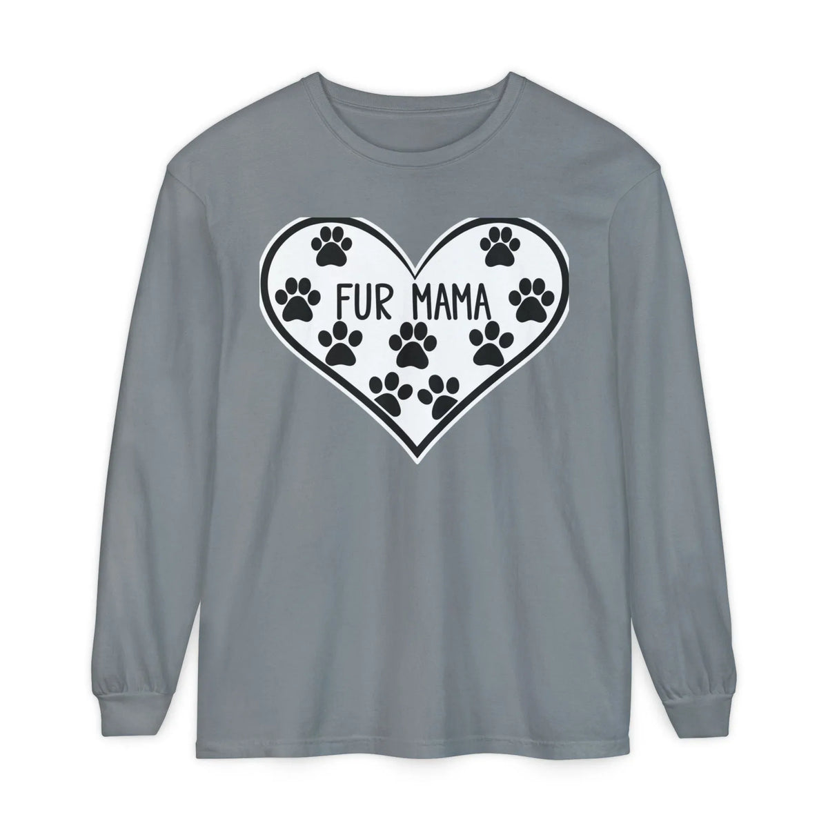 Fur Mama Long Sleeve T-Shirt | Pet Lover Apparel - underthestarsbabe