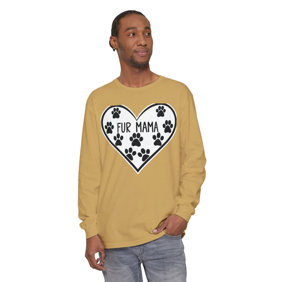 Fur Mama Long Sleeve T-Shirt | Pet Lover Apparel - underthestarsbabe