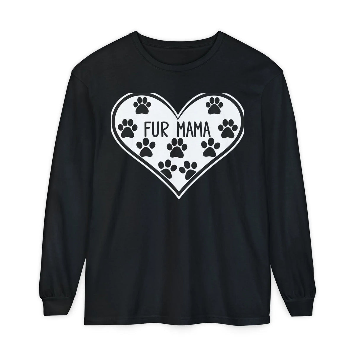 Fur Mama Long Sleeve T-Shirt | Pet Lover Apparel - underthestarsbabe