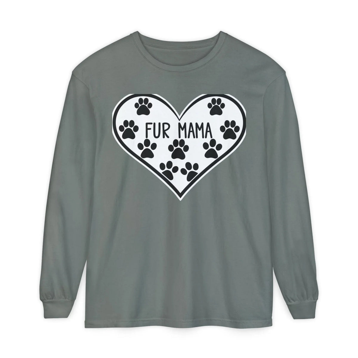 Fur Mama Long Sleeve T-Shirt | Pet Lover Apparel - underthestarsbabe