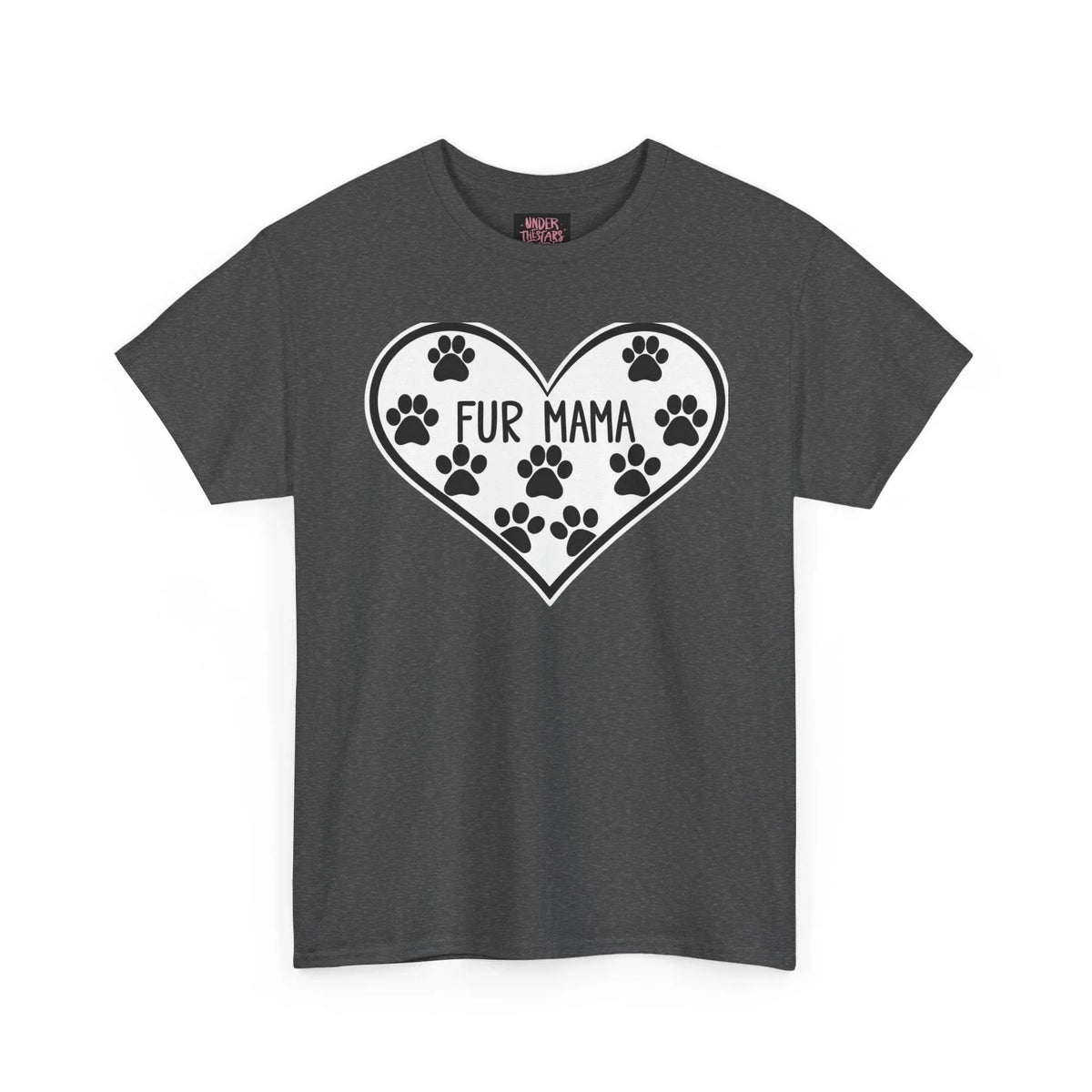 Fur Mama Love Tee - Unisex Heavy Cotton Shirt for Pet Lovers - underthestarsbabe