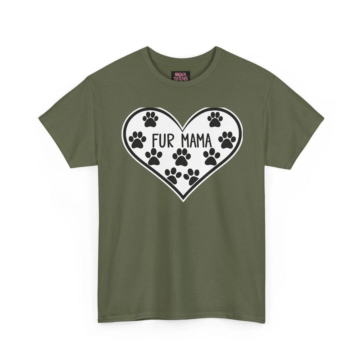 Fur Mama Love Tee - Unisex Heavy Cotton Shirt for Pet Lovers - underthestarsbabe