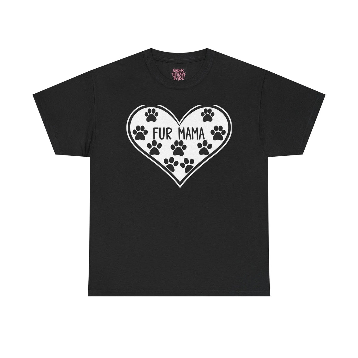 Fur Mama Love Tee - Unisex Heavy Cotton Shirt for Pet Lovers - underthestarsbabe