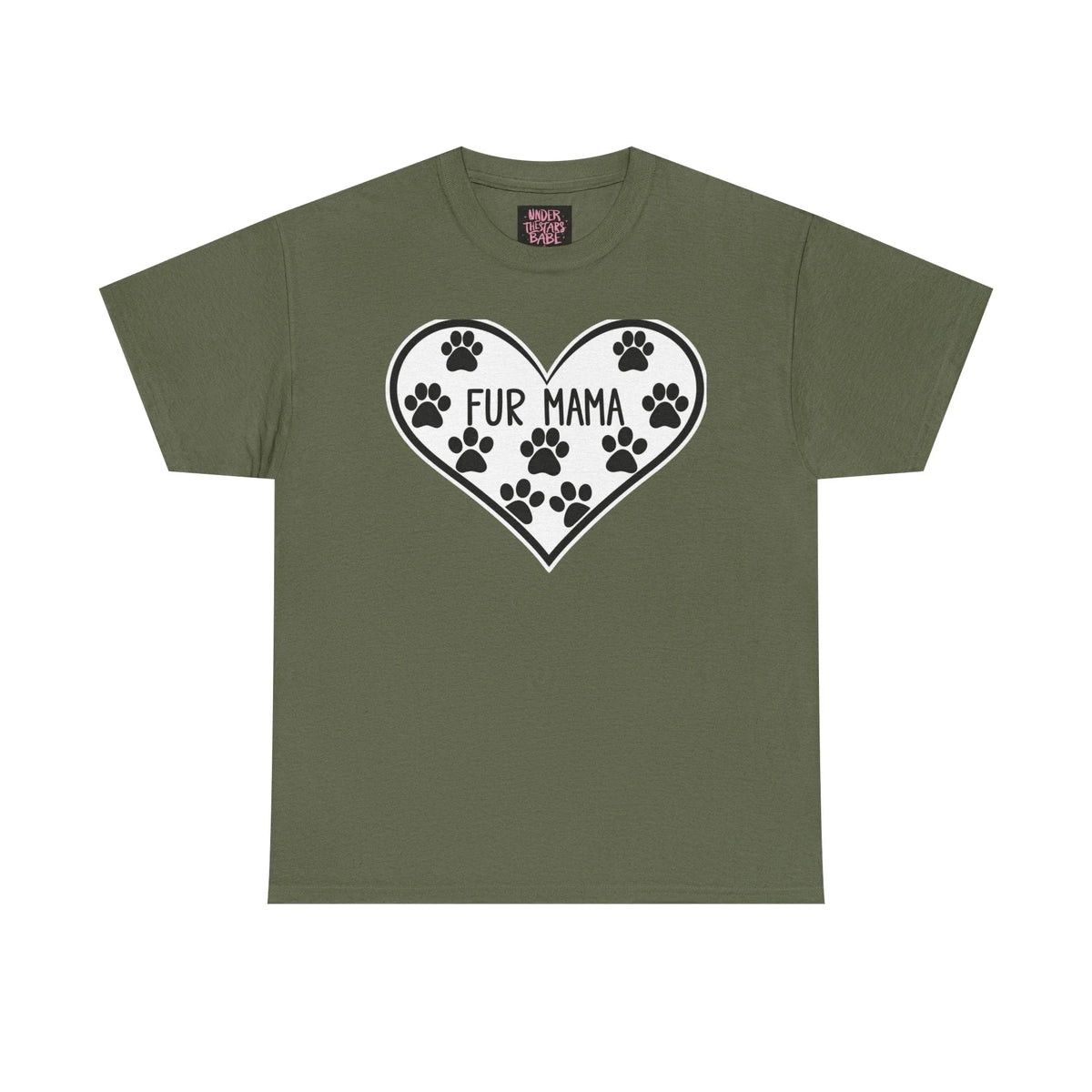 Fur Mama Love Tee - Unisex Heavy Cotton Shirt for Pet Lovers - underthestarsbabe