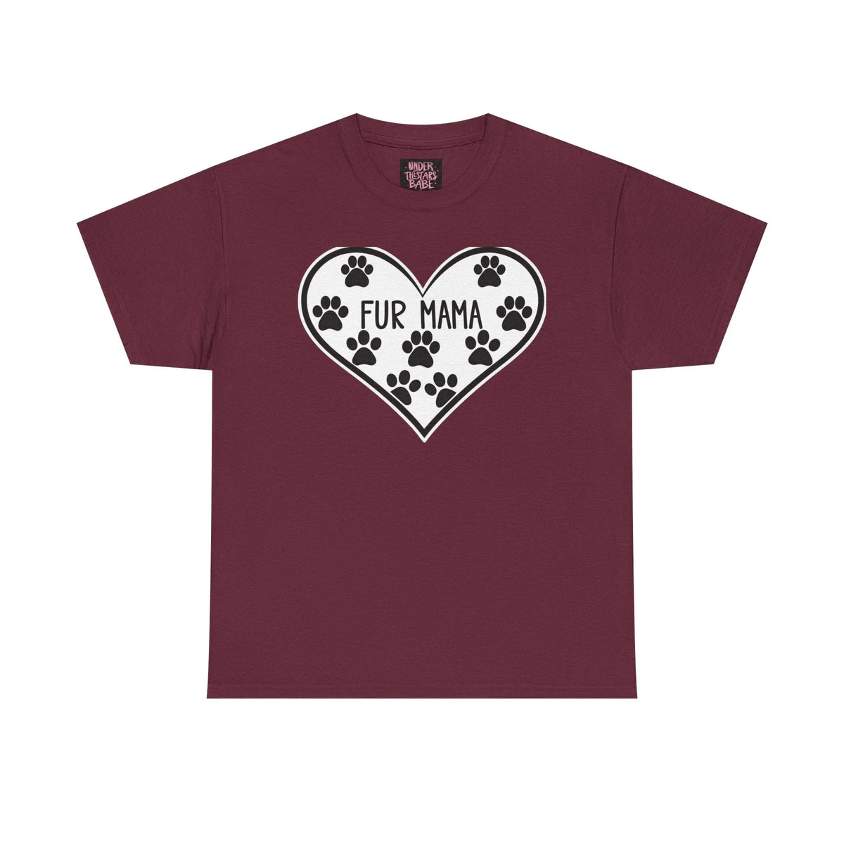 Fur Mama Love Tee - Unisex Heavy Cotton Shirt for Pet Lovers - underthestarsbabe
