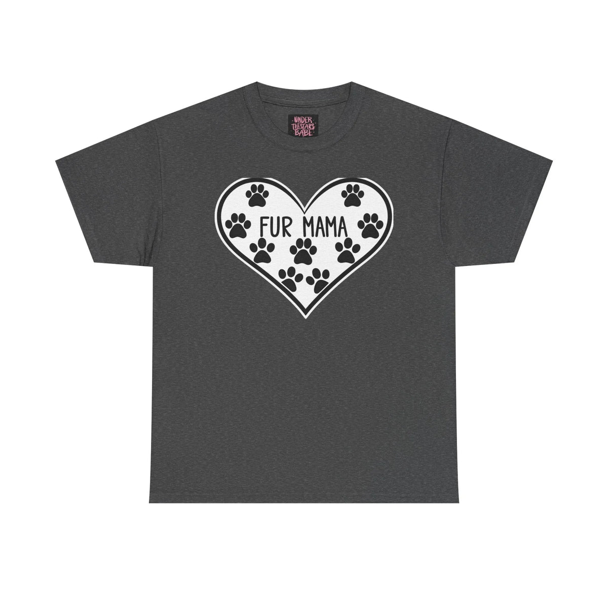Fur Mama Love Tee - Unisex Heavy Cotton Shirt for Pet Lovers - underthestarsbabe
