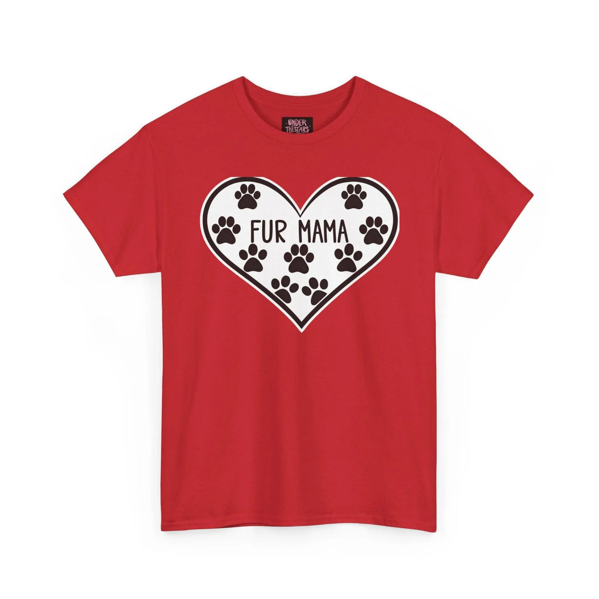 Fur Mama Love Tee - Unisex Heavy Cotton Shirt for Pet Lovers - underthestarsbabe