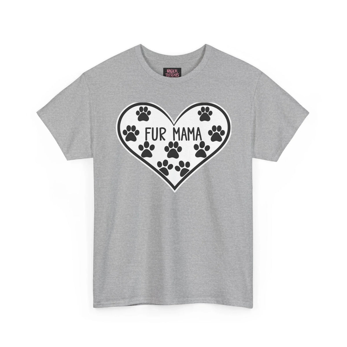 Fur Mama Love Tee - Unisex Heavy Cotton Shirt for Pet Lovers - underthestarsbabe