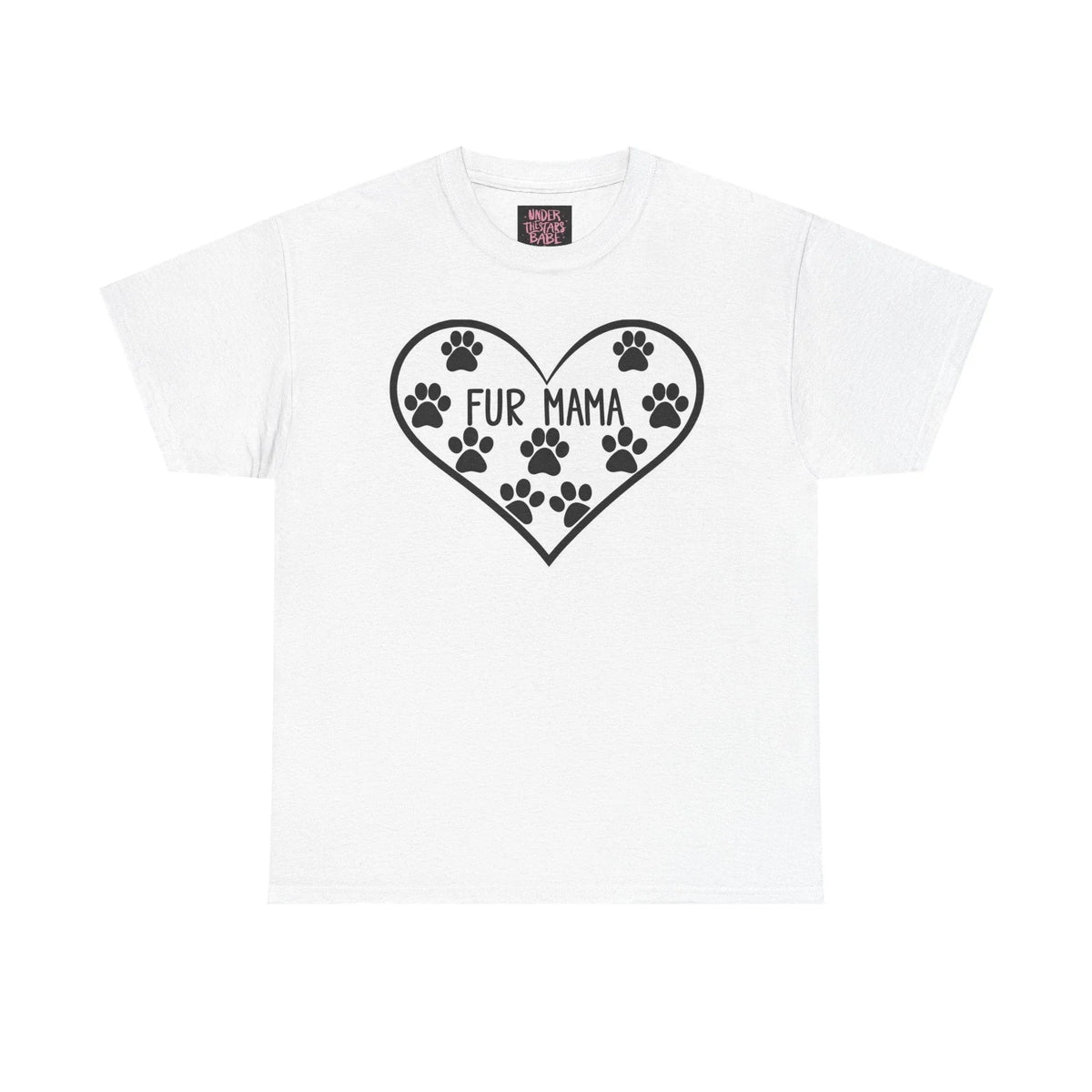 Fur Mama Love Tee - Unisex Heavy Cotton Shirt for Pet Lovers - underthestarsbabe