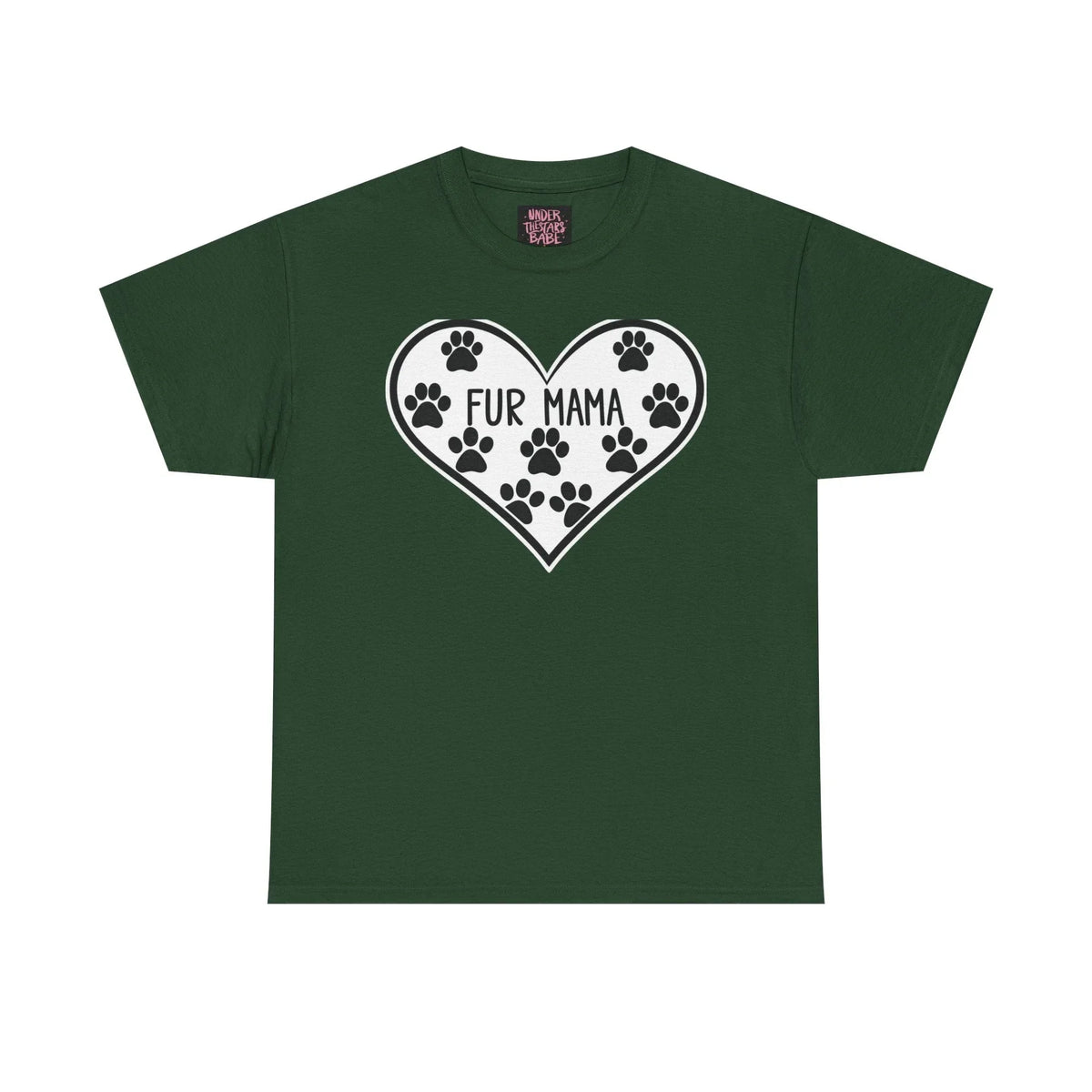 Fur Mama Love Tee - Unisex Heavy Cotton Shirt for Pet Lovers - underthestarsbabe