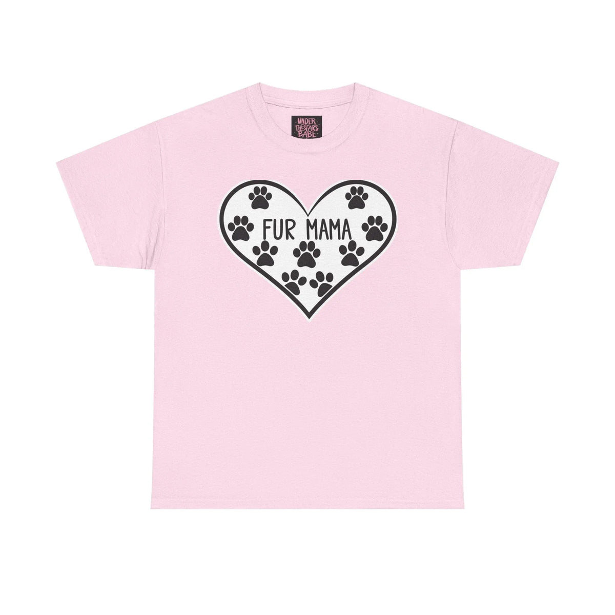 Fur Mama Love Tee - Unisex Heavy Cotton Shirt for Pet Lovers - underthestarsbabe