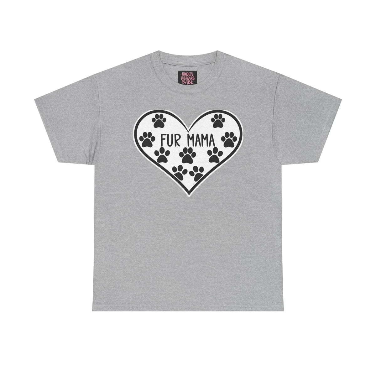 Fur Mama Love Tee - Unisex Heavy Cotton Shirt for Pet Lovers - underthestarsbabe