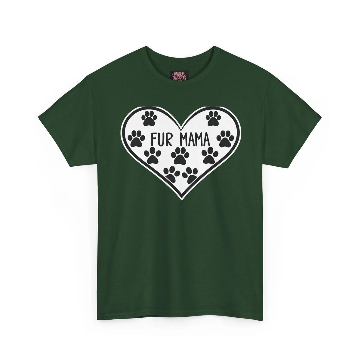 Fur Mama Love Tee - Unisex Heavy Cotton Shirt for Pet Lovers - underthestarsbabe