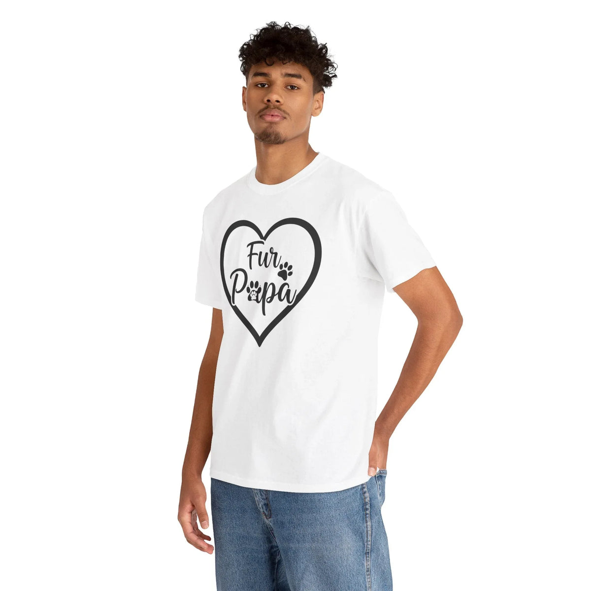 Fur Papa Tee Shirt | Perfect Gift for Pet Lovers - underthestarsbabe
