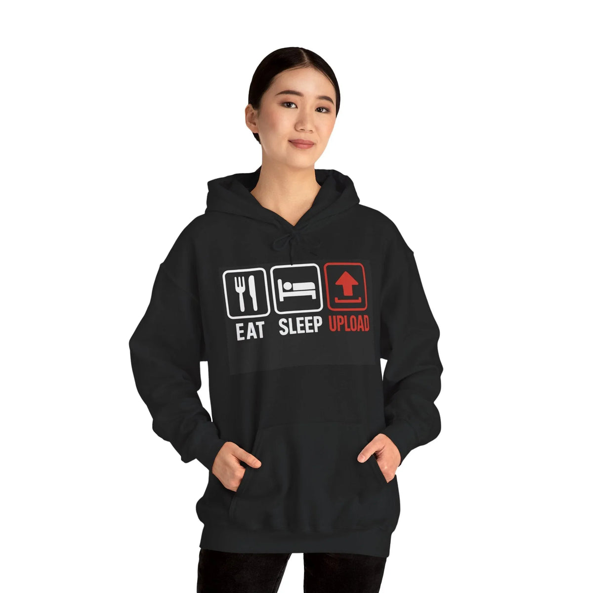 Gamer Eat Sleep Upload Unisex Hoodie Apparel - underthestarsbabe