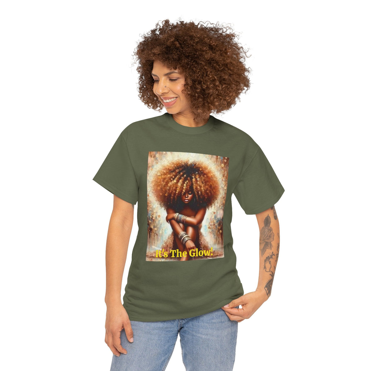 Glow Natural Hair Unisex T-Shirt - underthestarsbabe.shop
