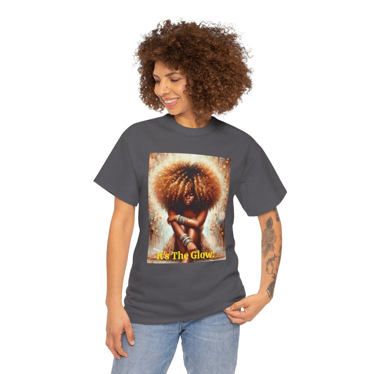 Glow Natural Hair Unisex T-Shirt - underthestarsbabe.shop