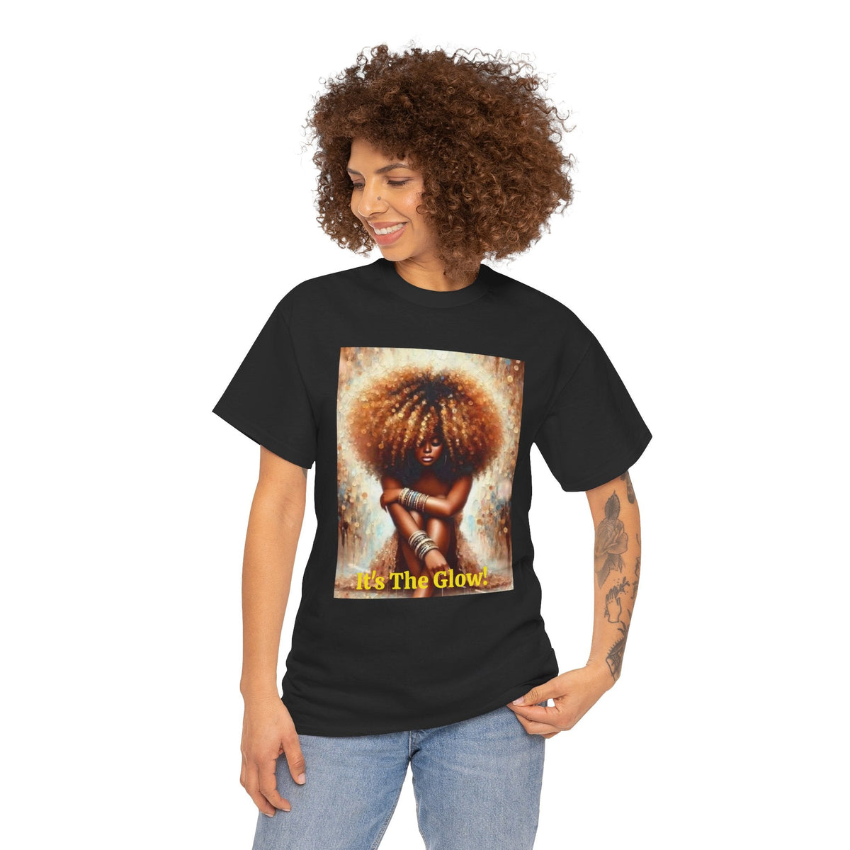 Glow Natural Hair Unisex T-Shirt - underthestarsbabe.shop