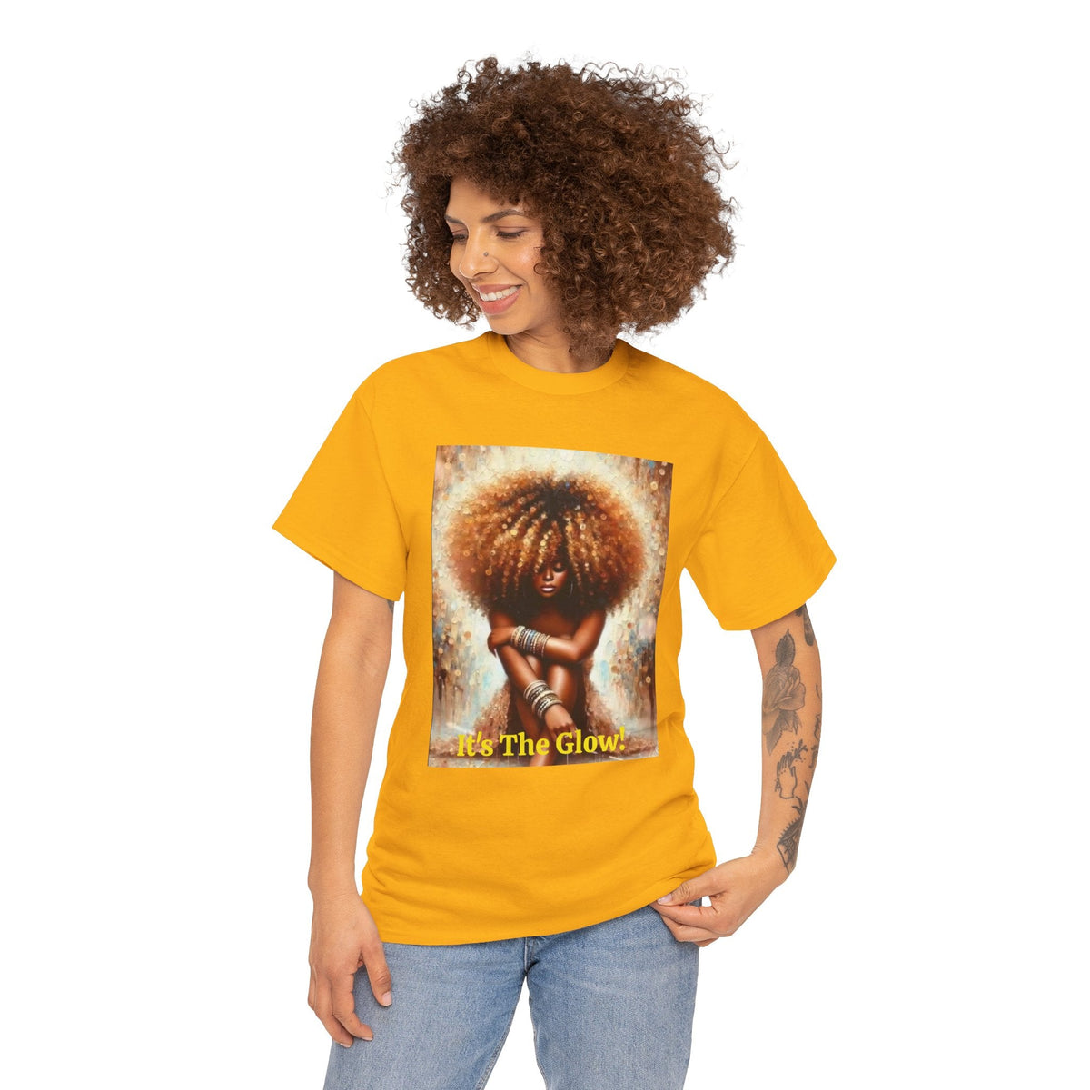 Glow Natural Hair Unisex T-Shirt - underthestarsbabe.shop