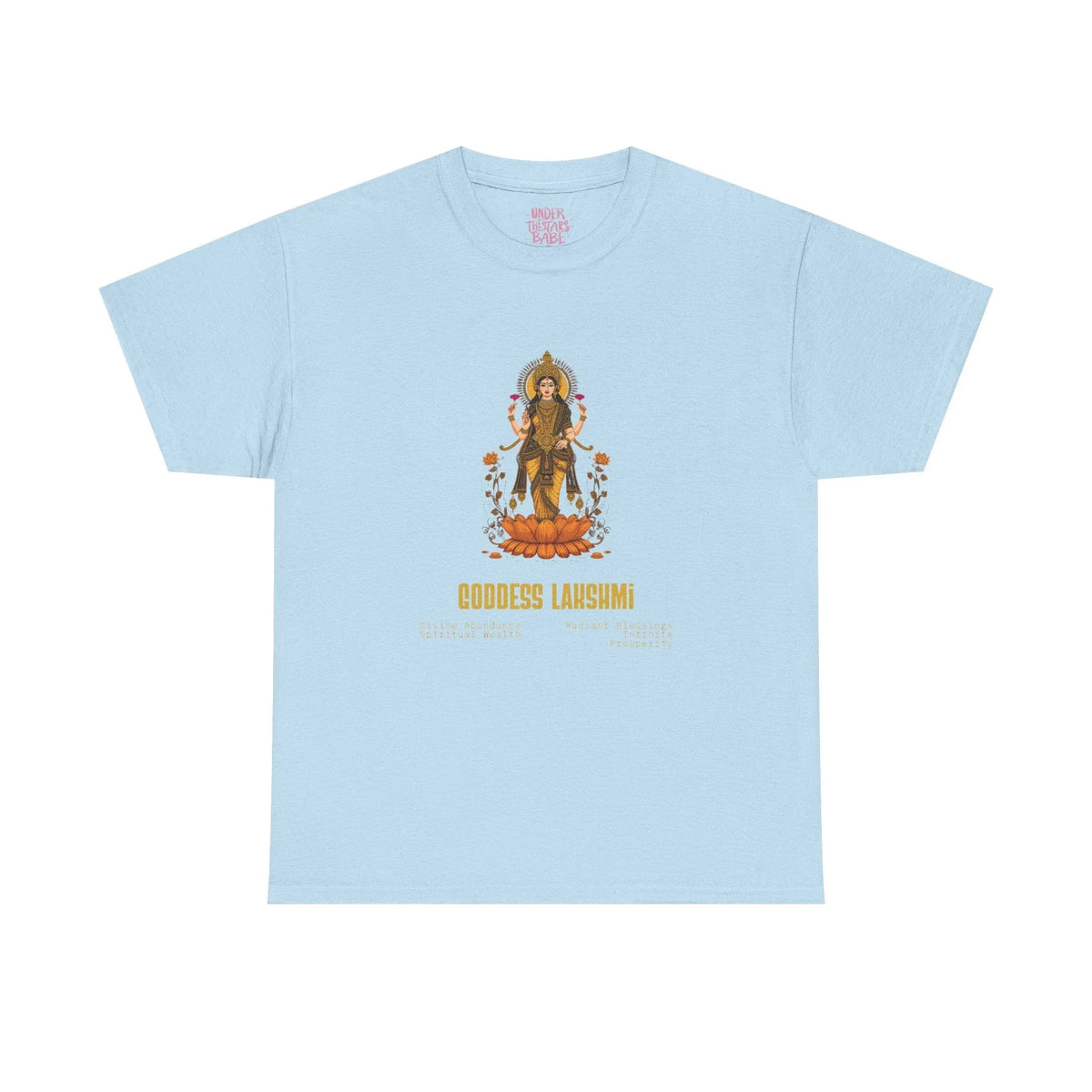 Goddess Lakshmi Abundance & Blessings Tee - underthestarsbabe