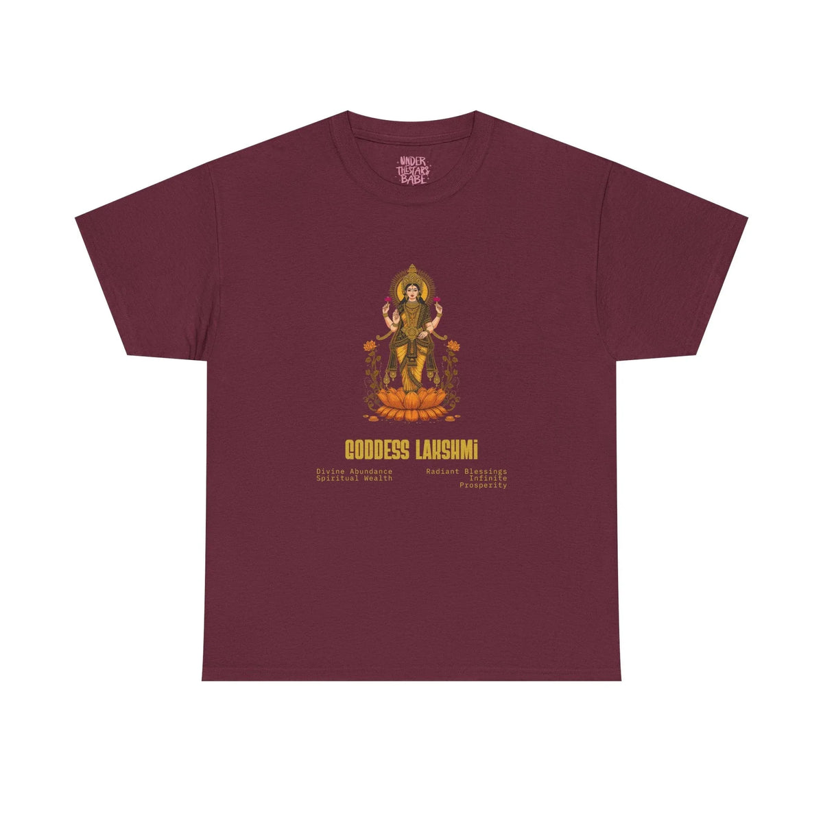 Goddess Lakshmi Abundance & Blessings Tee - underthestarsbabe
