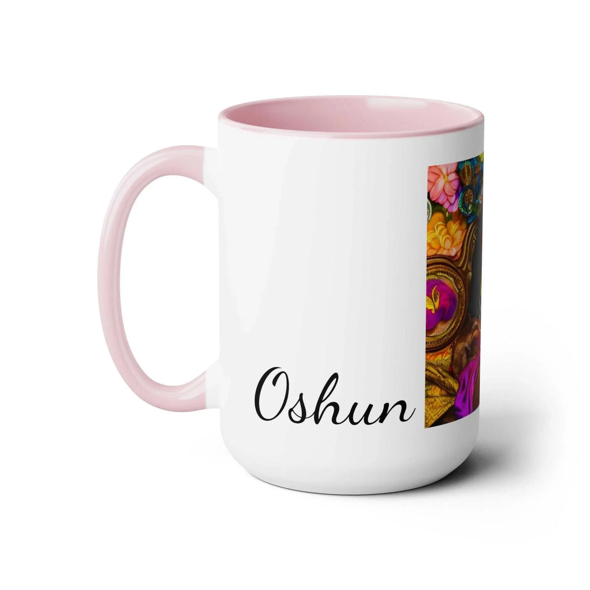 Goddess Oshun Two-Tone Mug 15oz - Under the Stars Babe - underthestarsbabe
