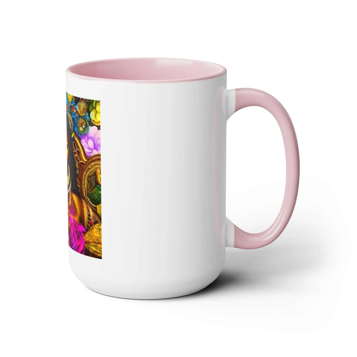 Goddess Oshun Two-Tone Mug 15oz - Under the Stars Babe - underthestarsbabe