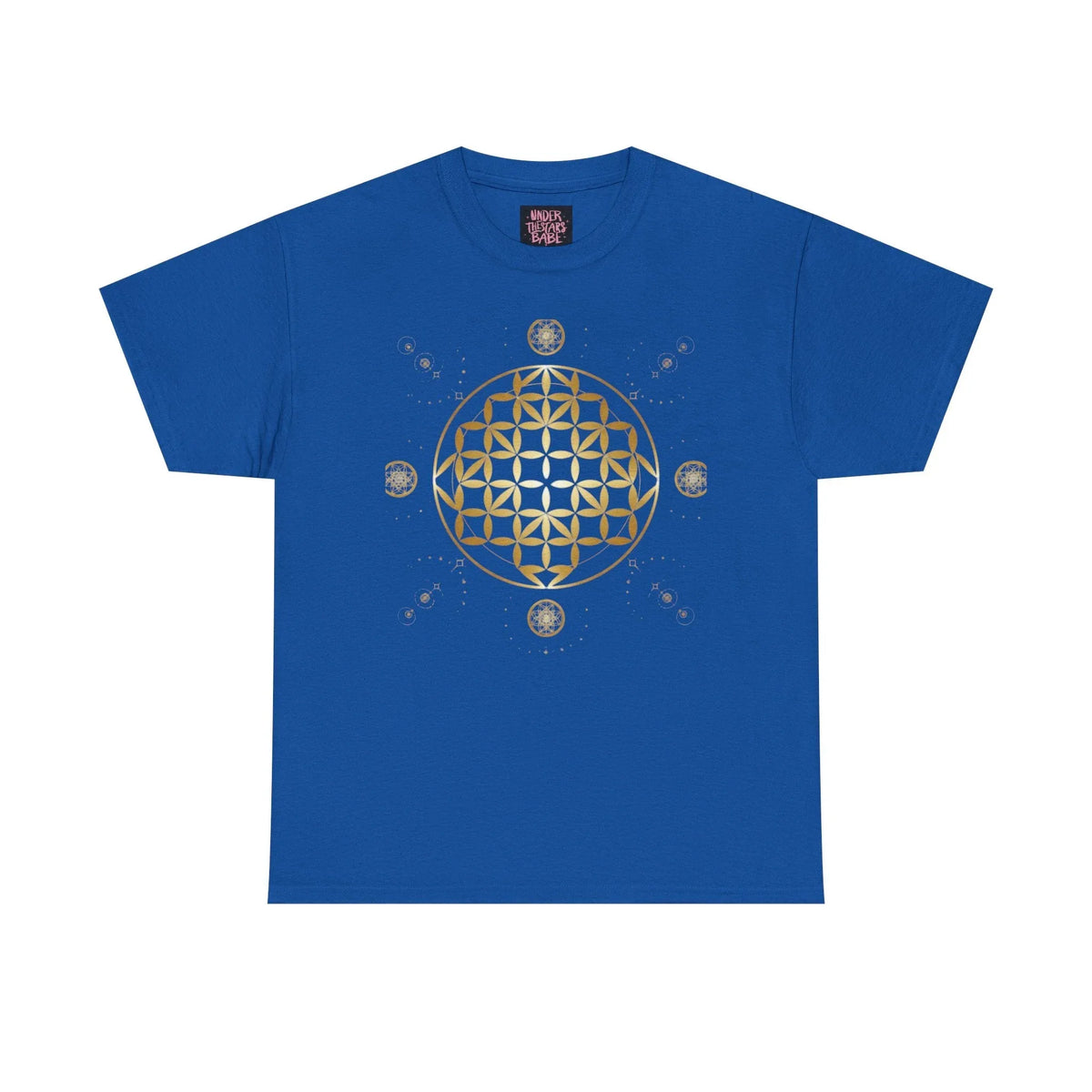 Gold Flower Of Life Unisex Graphic Tee - underthestarsbabe