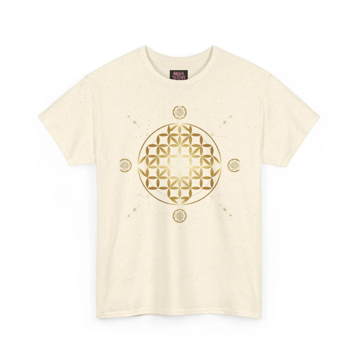 Gold Flower Of Life Unisex Graphic Tee - underthestarsbabe