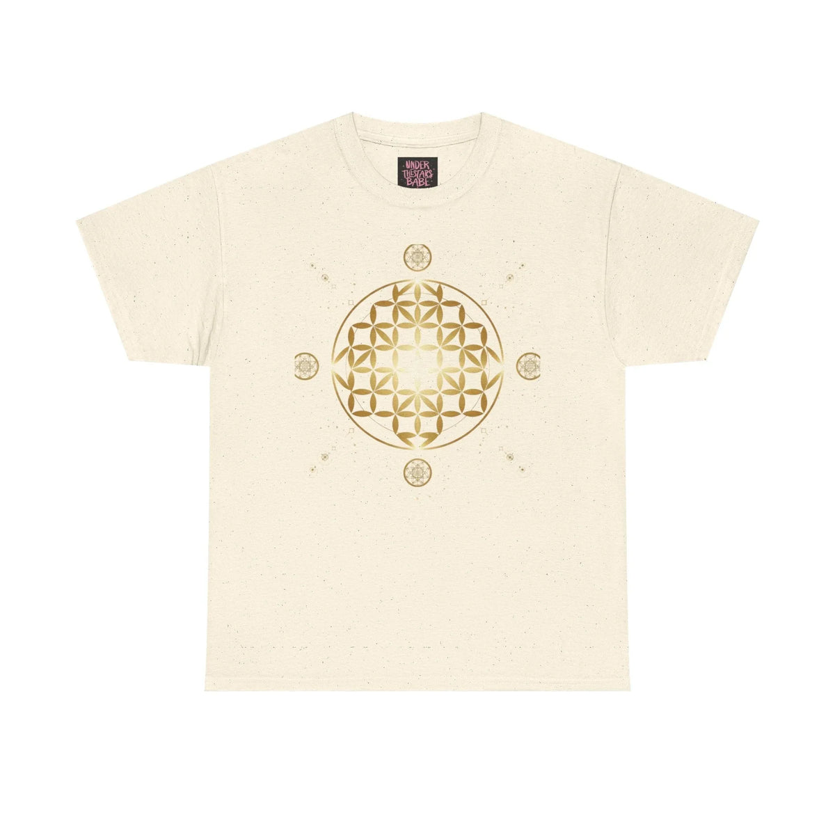 Gold Flower Of Life Unisex Graphic Tee - underthestarsbabe
