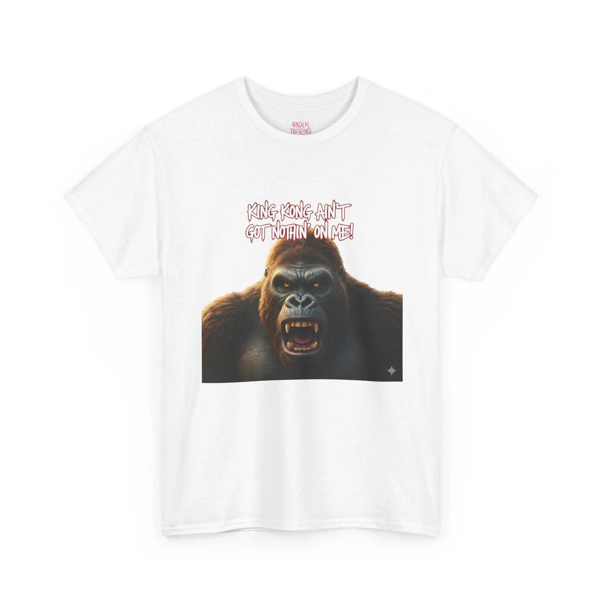 Gorilla Roar Graphic Tee — "Please Don't Get Between An Ape" White T-Shirt - underthestarsbabe