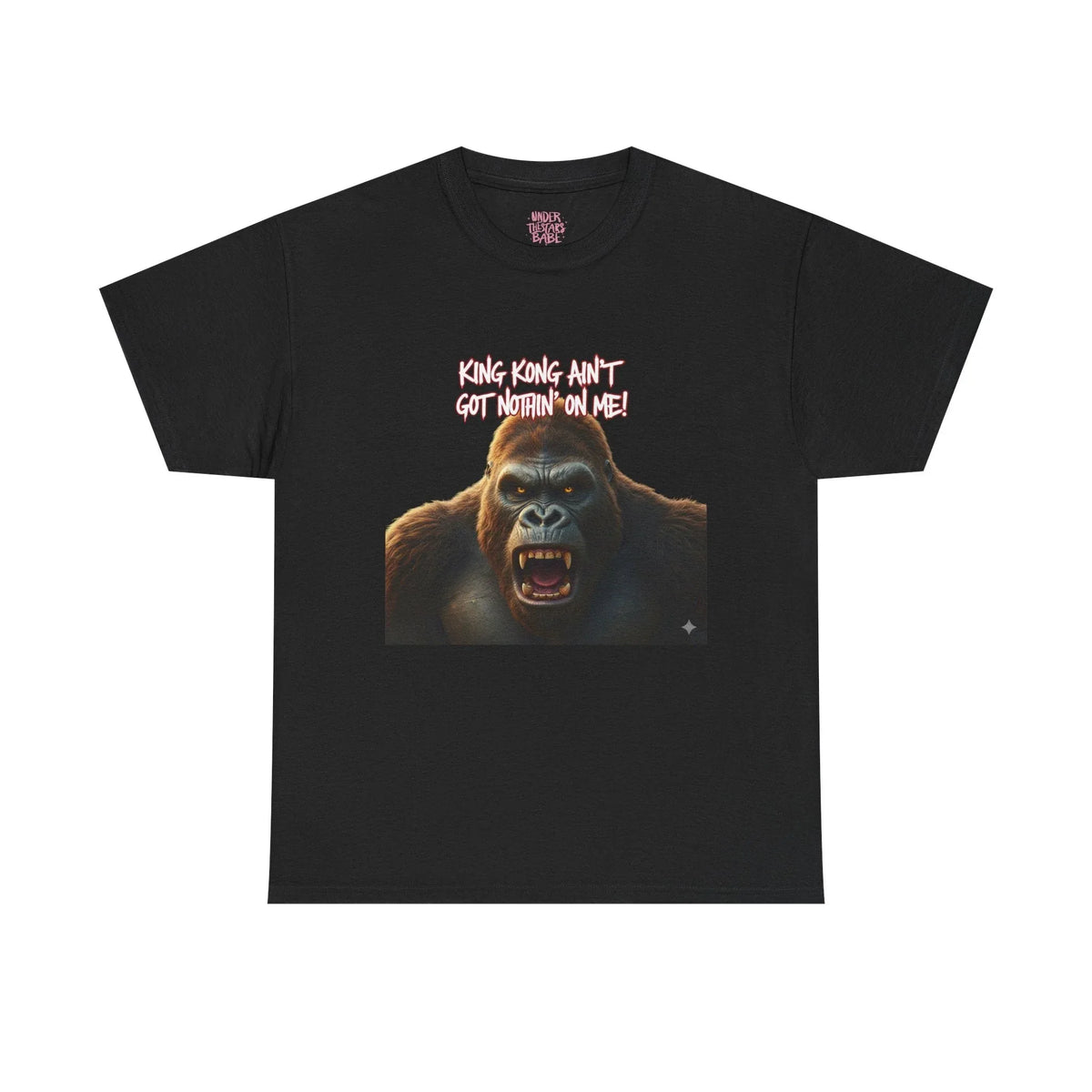 Gorilla Roar Graphic Tee — "Please Don't Get Between An Ape" White T-Shirt - underthestarsbabe