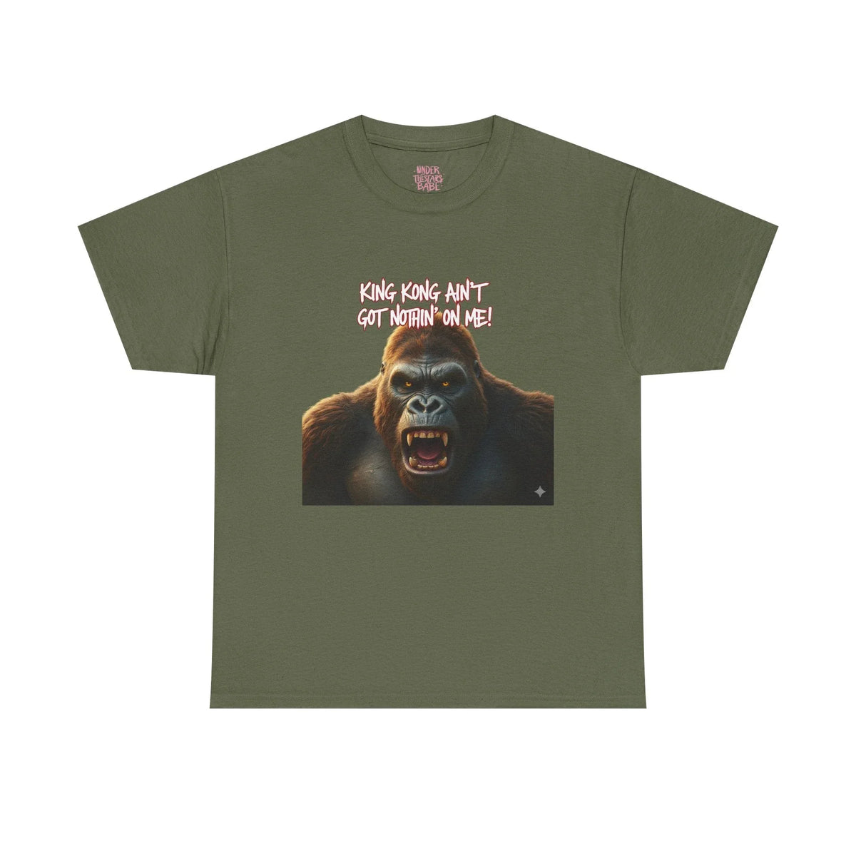 Gorilla Roar Graphic Tee — "Please Don't Get Between An Ape" White T-Shirt - underthestarsbabe