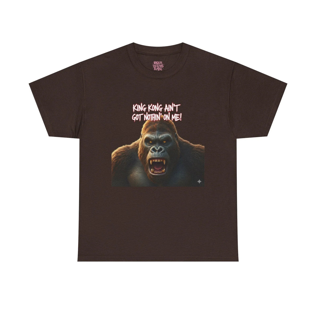 Gorilla Roar Graphic Tee — "Please Don't Get Between An Ape" White T-Shirt - underthestarsbabe