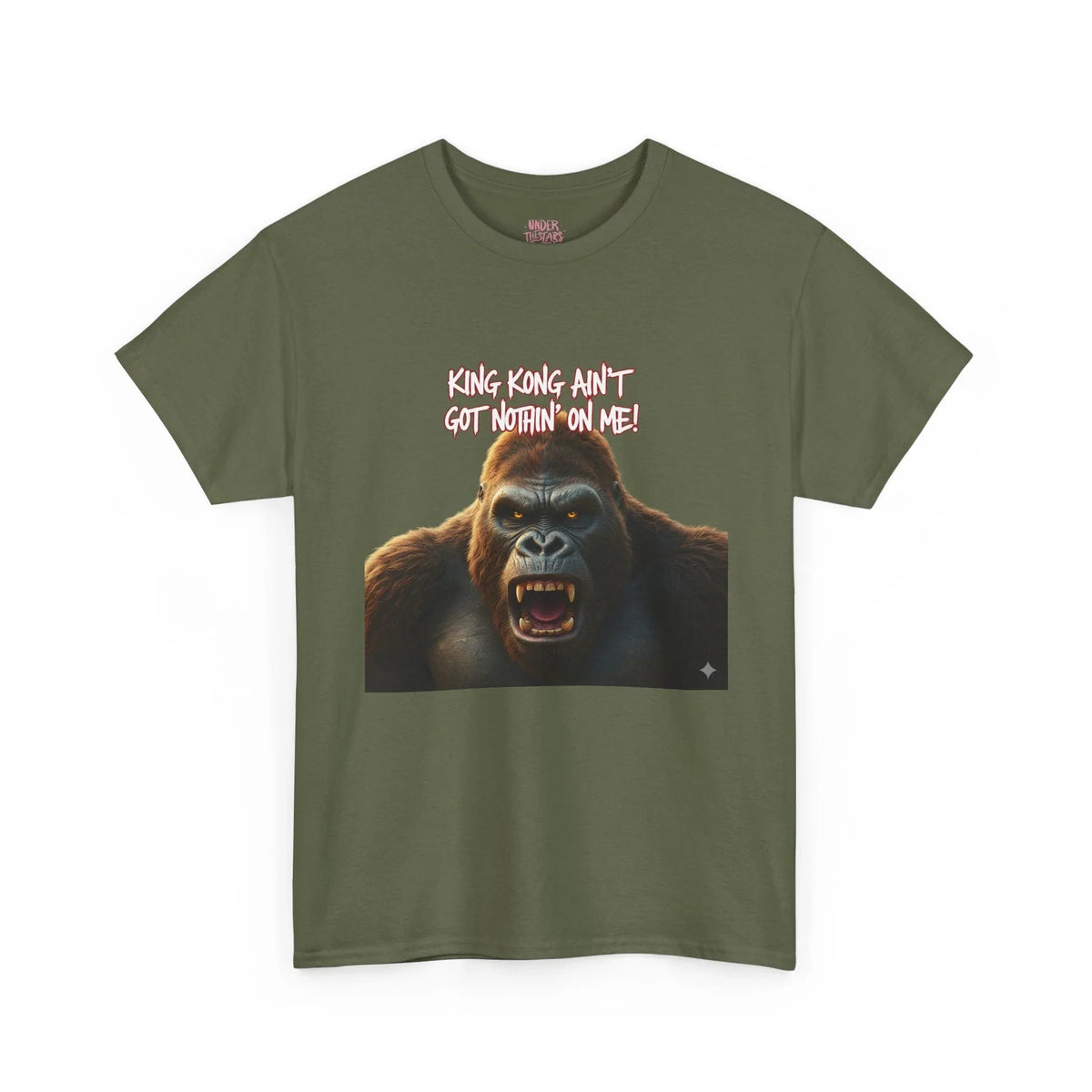 Gorilla Roar Graphic Tee — "Please Don't Get Between An Ape" White T-Shirt - underthestarsbabe